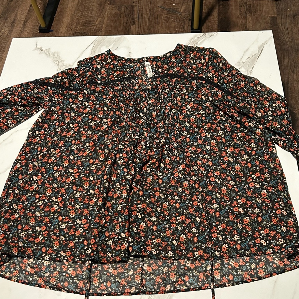 flowy floral dress